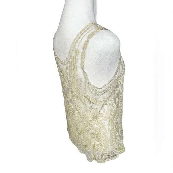 altar’d state lace embroidered sheer tank top size small - Picture 2 of 12
